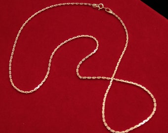 Cadena clásica de plata de ley