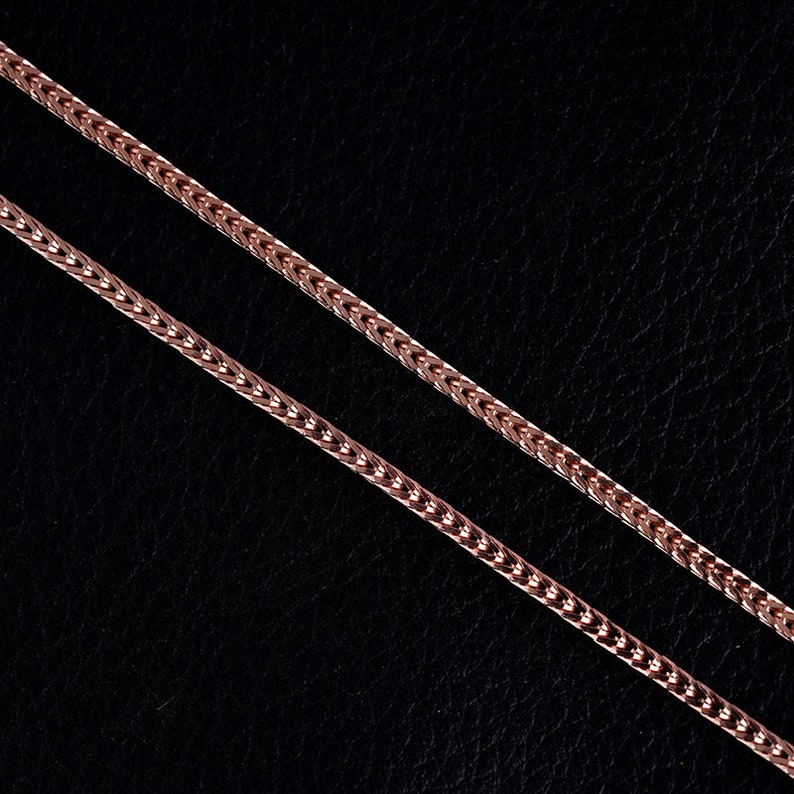 Chain Rose gold thick in Sterling Silver