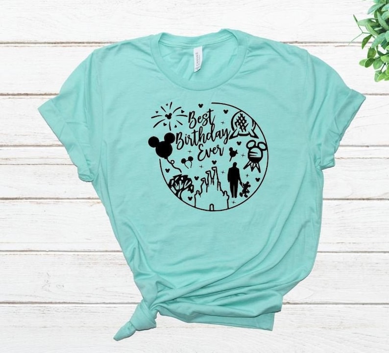 Best Birthday Ever Disney Tee Shirt Walt Disney Shirt | Etsy