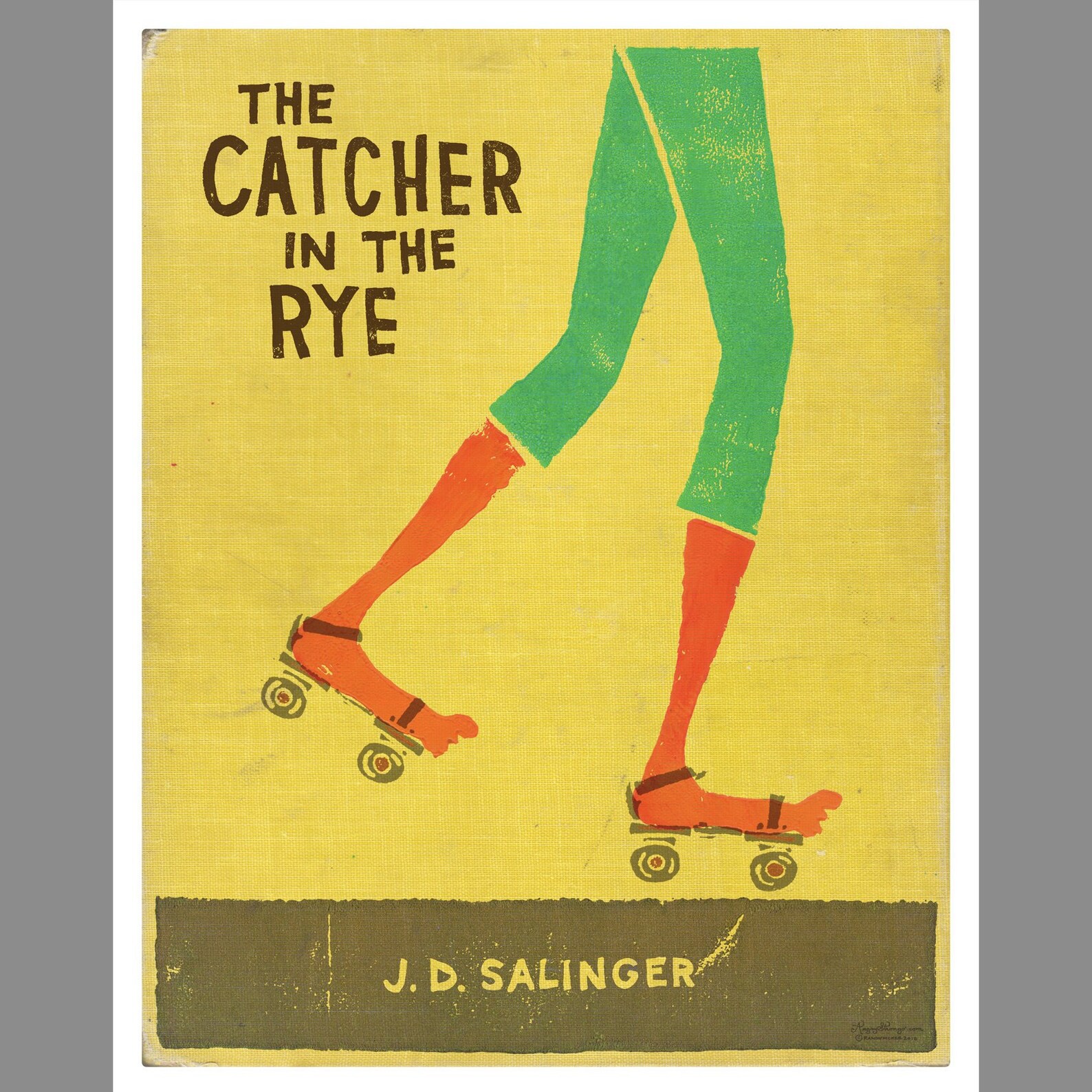 Catcher in the Rye rollerskate Skinny 16x20 Poster Etsy