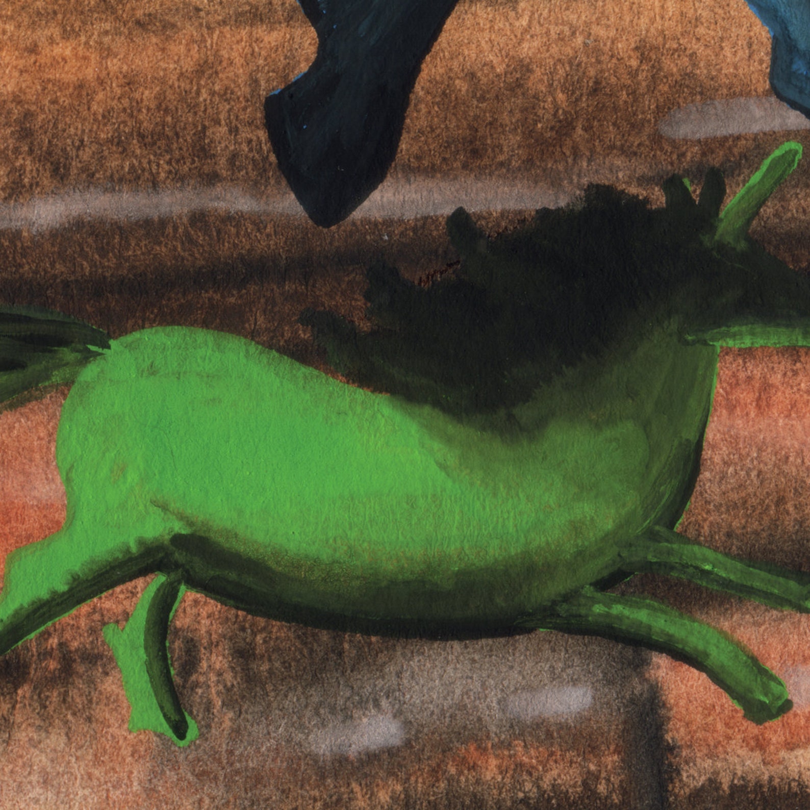 Art Rocks Unicorn Cave Painting Lascaux Redux | Etsy