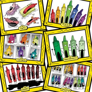 The Color Families Volume 2 (Digital Set of 6) (Tints, Shades, Roy G Biv, Monochromatic, Tertiary, Analogous)