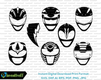 Download Power rangers svg | Etsy
