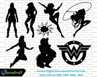 Download Wonder woman svg | Etsy