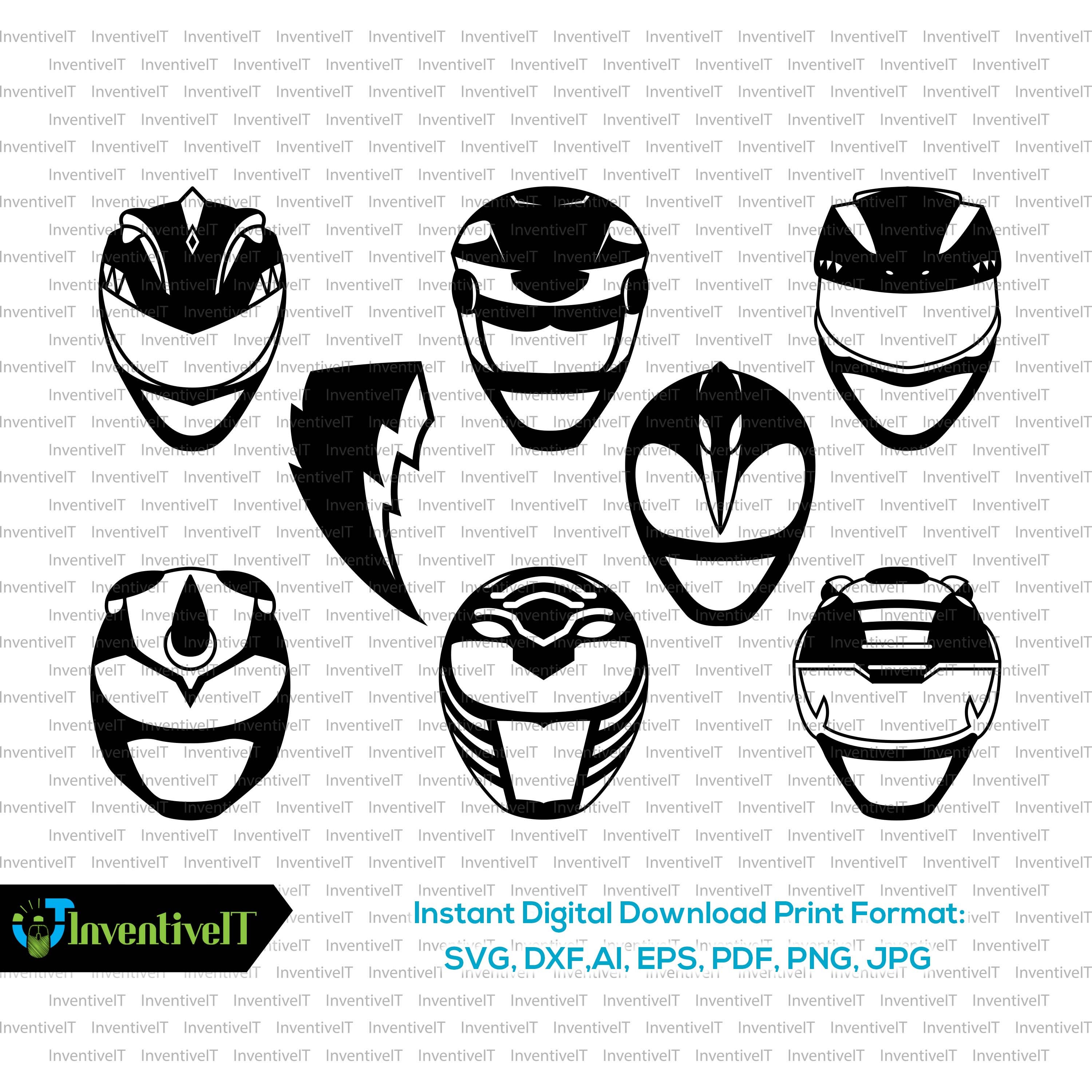 Power Rangers Power Ranger Svg Power Ranger Helmet Power Ranger