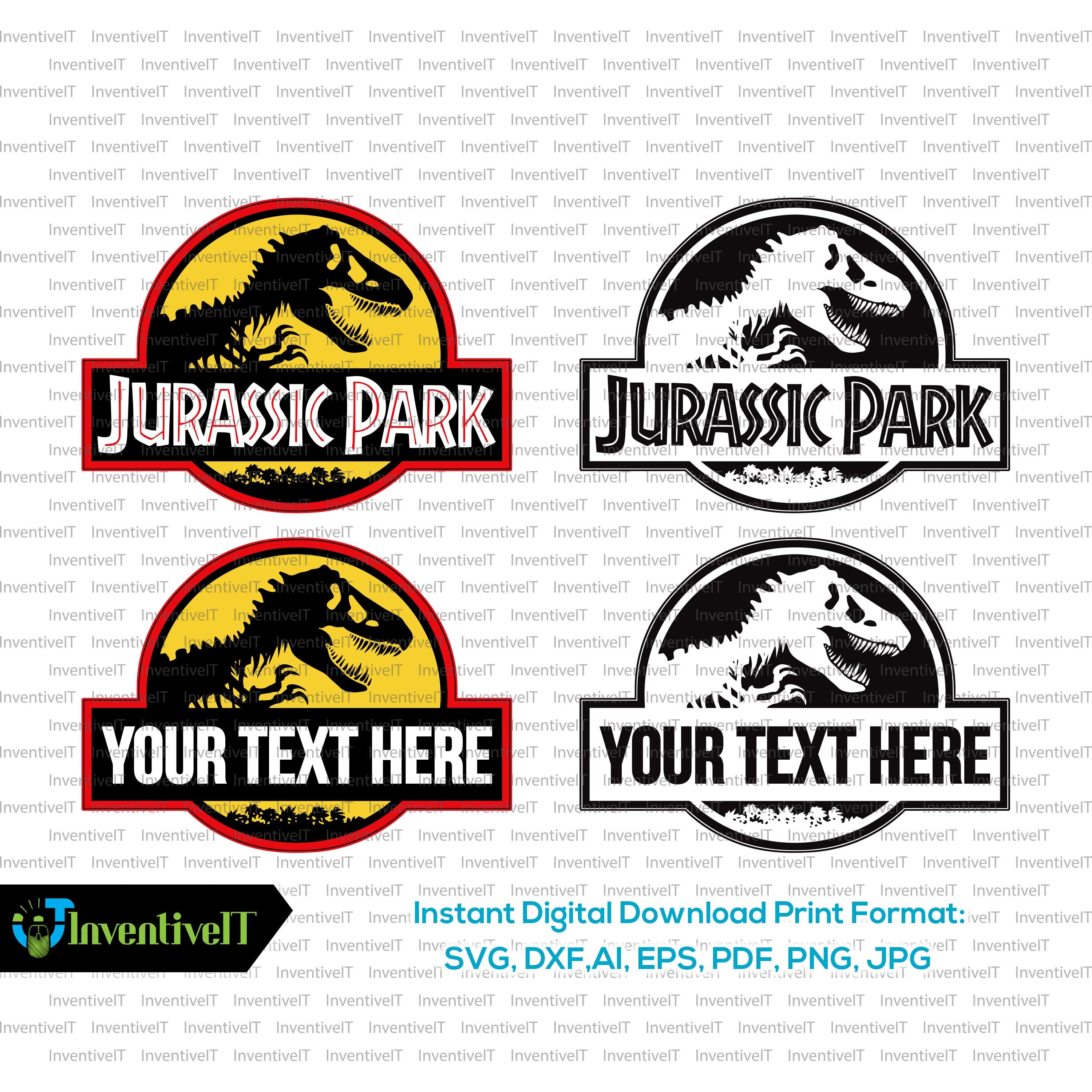 Download Jurassic Park svg Jurassic Park Logo svg Dinosaur Logo | Etsy