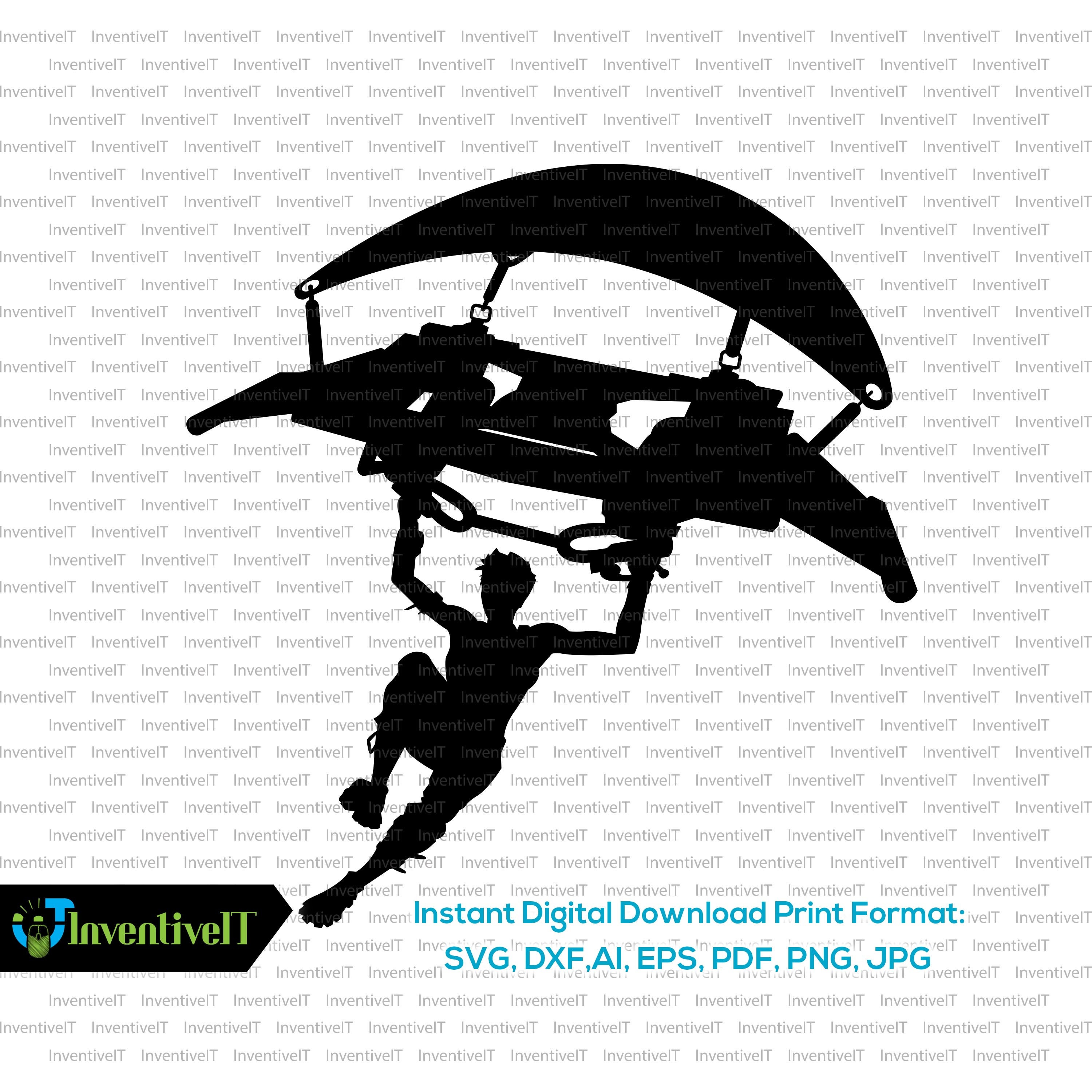 Download Fortnite svg Fortnite Glider svg Silhouette Vector | Etsy