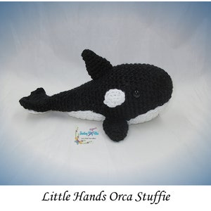 Little Hands Orca Whale Stuffed Animal