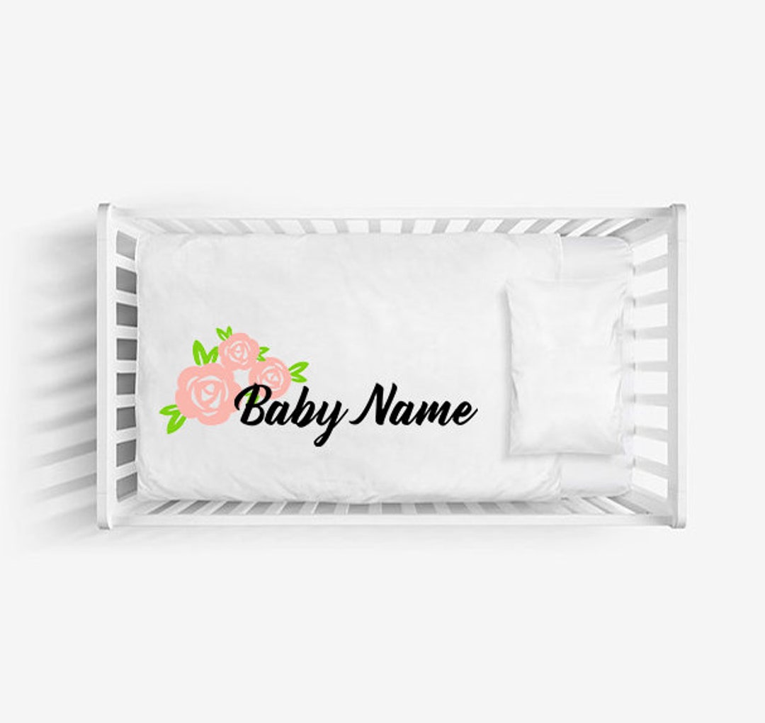 Personalized Baby Name Crib Sheet, Baby Crib Sheet, Custom Crib Sheet
