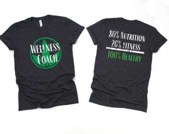 Herbalife Wellness Coach t-shirt 80 nutrition 20 fitness nutrition 100% healthy, Personal Wellness Coach Shirts, Herbalife Coach tanks tees