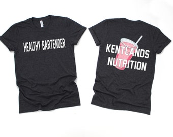 Healthy Bartender Shirts, Nutrition Clubs or other events, Herbalife Nutrition Tanks, Custom Club Promotion T, 1 shake custom club tshirts