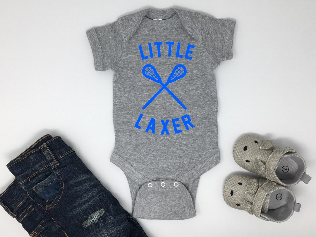 Little Laxer Baby Bodysuit Lacrosse Baby Lacrosse Baby Gear Etsy