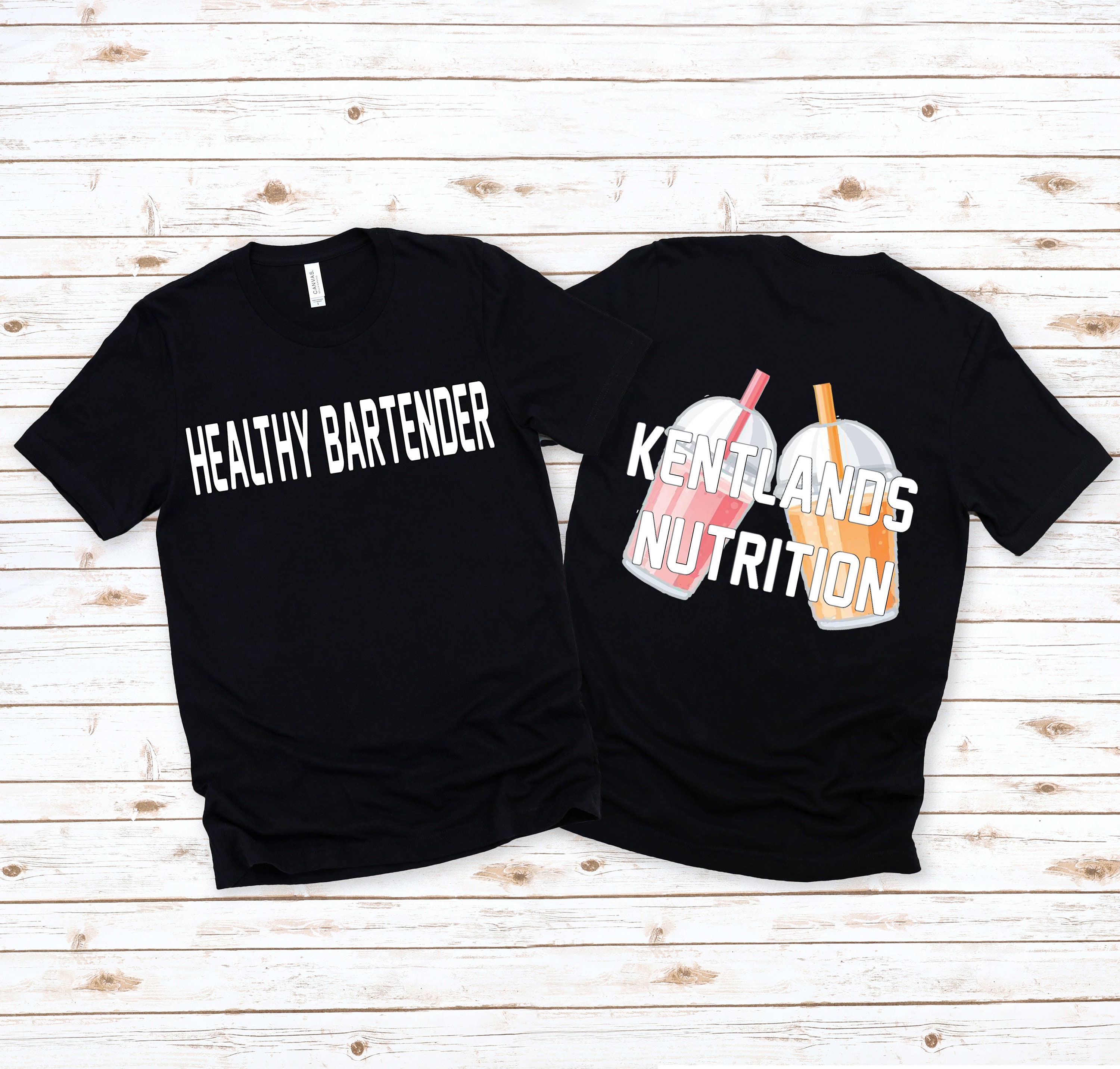 Healthy Bartender t-shirt for Nutrition Clubs or other events, Herbalife Nutrition tanks, Custom Club Promotion shirt, 2 shakes custom club