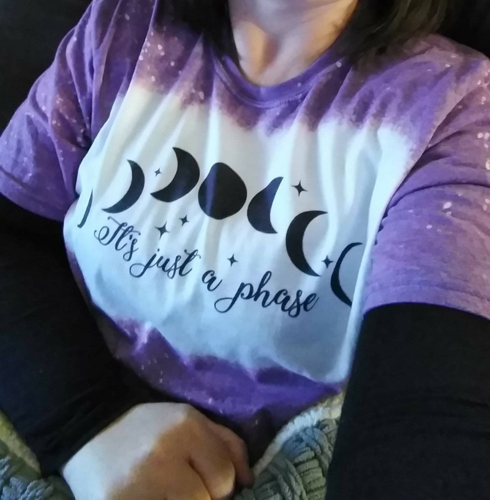 Its Just a Phase Moon Phases Stars Silhouette Design