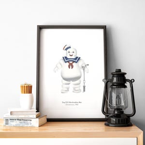 El Hombre Malvavisco Stay Puft / Arte retro de los Cazafantasmas / Descarga digital instantánea