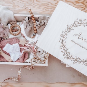 Memory box baptism gift godchild / memory box baby birth gift / baby memory box baptism / baby birth gift