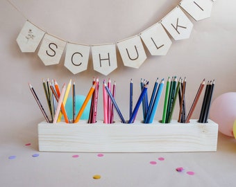 Buntstifte behälter, Schreibtisch organizer, Stifte Behälter,  Einschulungsgeschenk, Schulkind geschenk