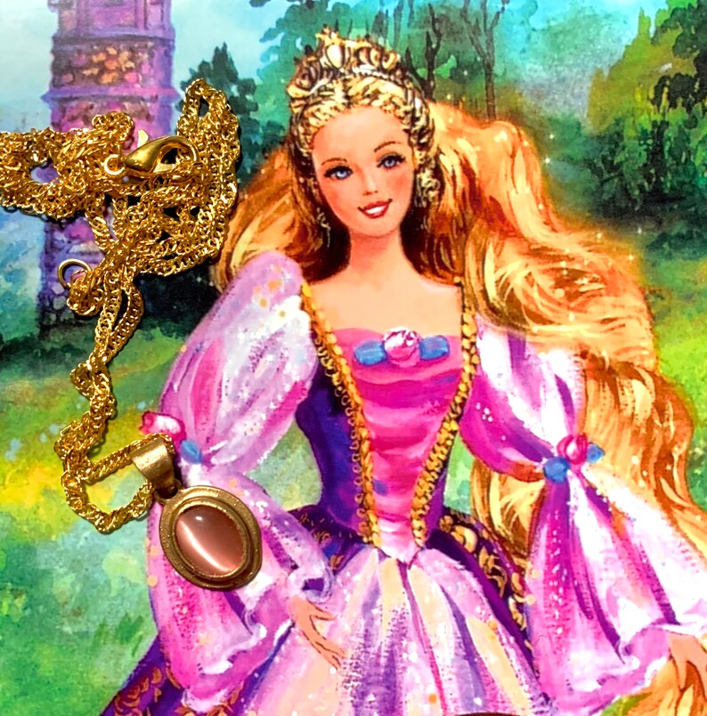 Barbie Rapunzel Inspired Necklace | Etsy