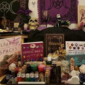 Witchy Mystery Surprise Box Customized Free + Chosen For You! Tarot Tiles Books Crystals Herbs Tools Candles Cat Collars + More 7-25 Items
