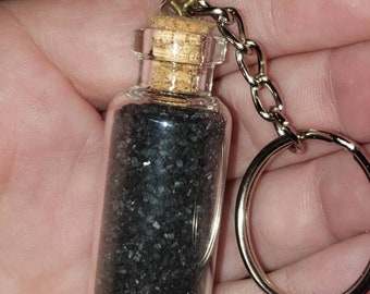 Black Salt Keychain~ Protection Banishing ~ Witch Essentials
