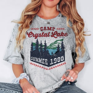 Camp Crystal Lake Color Blast Tee, Halloween Shirt, Horror Movie Graphic T-Shirt, Oversized Shirt, Cute Splatter Graphic Tshirt
