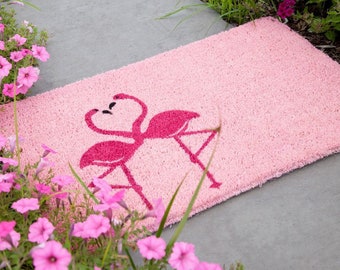 Flamingo Doormat Etsy