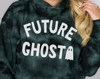 ghost tie dye hoodie