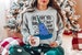 Christmas Whale Ugly Holiday Sweater, Crewneck Sweatshirt, Holiday Apparel Funny Christmas Crewneck,Find Your Dad, Ugly Christmas 