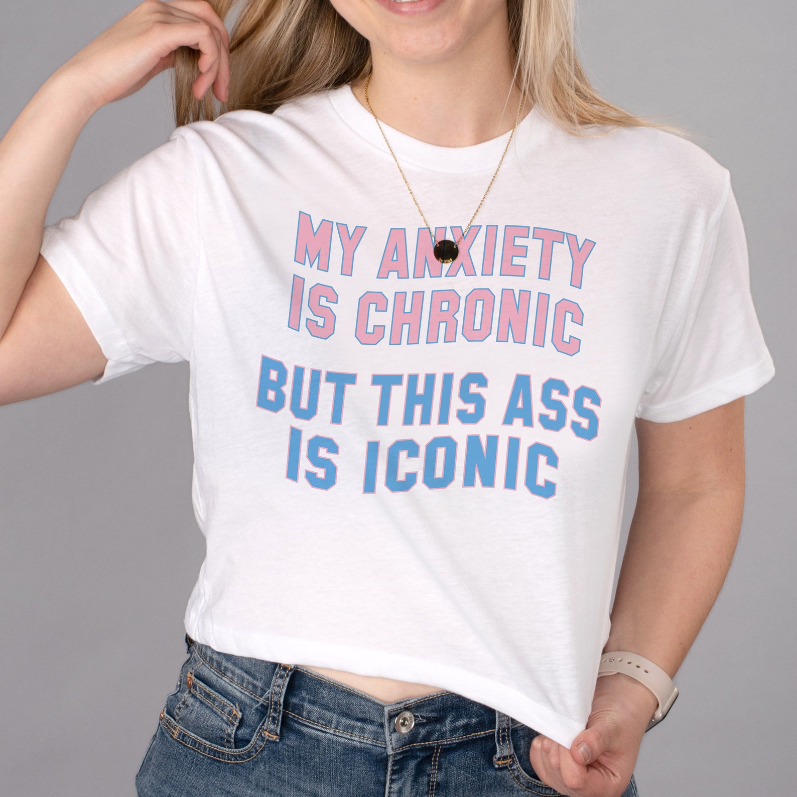 Anxiety Cropped Tee
