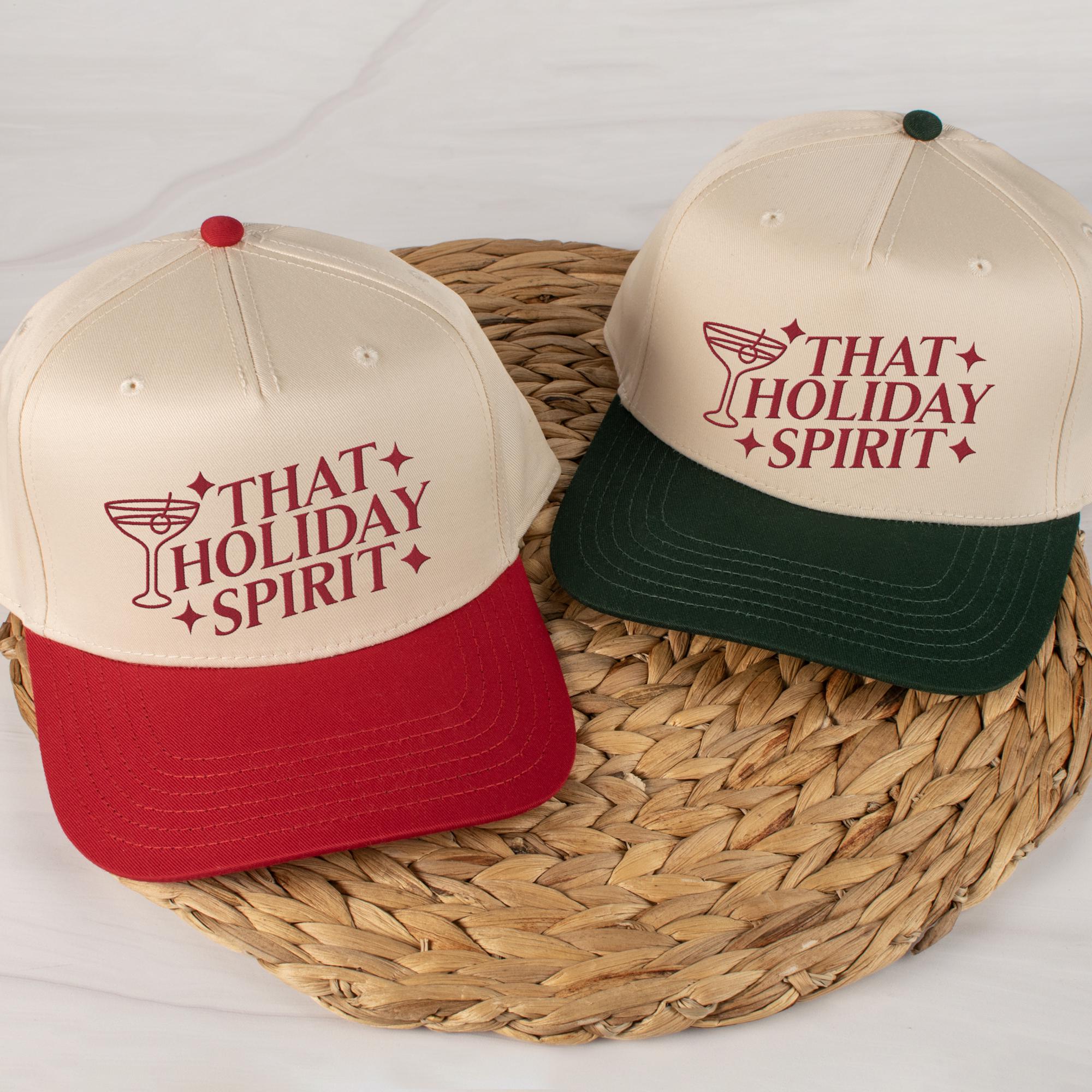 Full of Holiday Spirit Embroidered Cap That Holiday Spirit Embroidered 5-panel Twill Cap: Christmas  main image 3