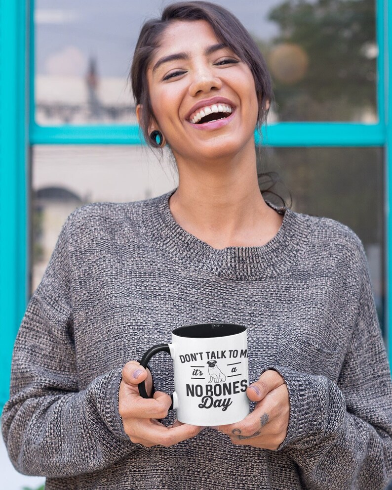 No Bones Day Mug Funny Noodle Dog Ceramic Dishwasher Etsy