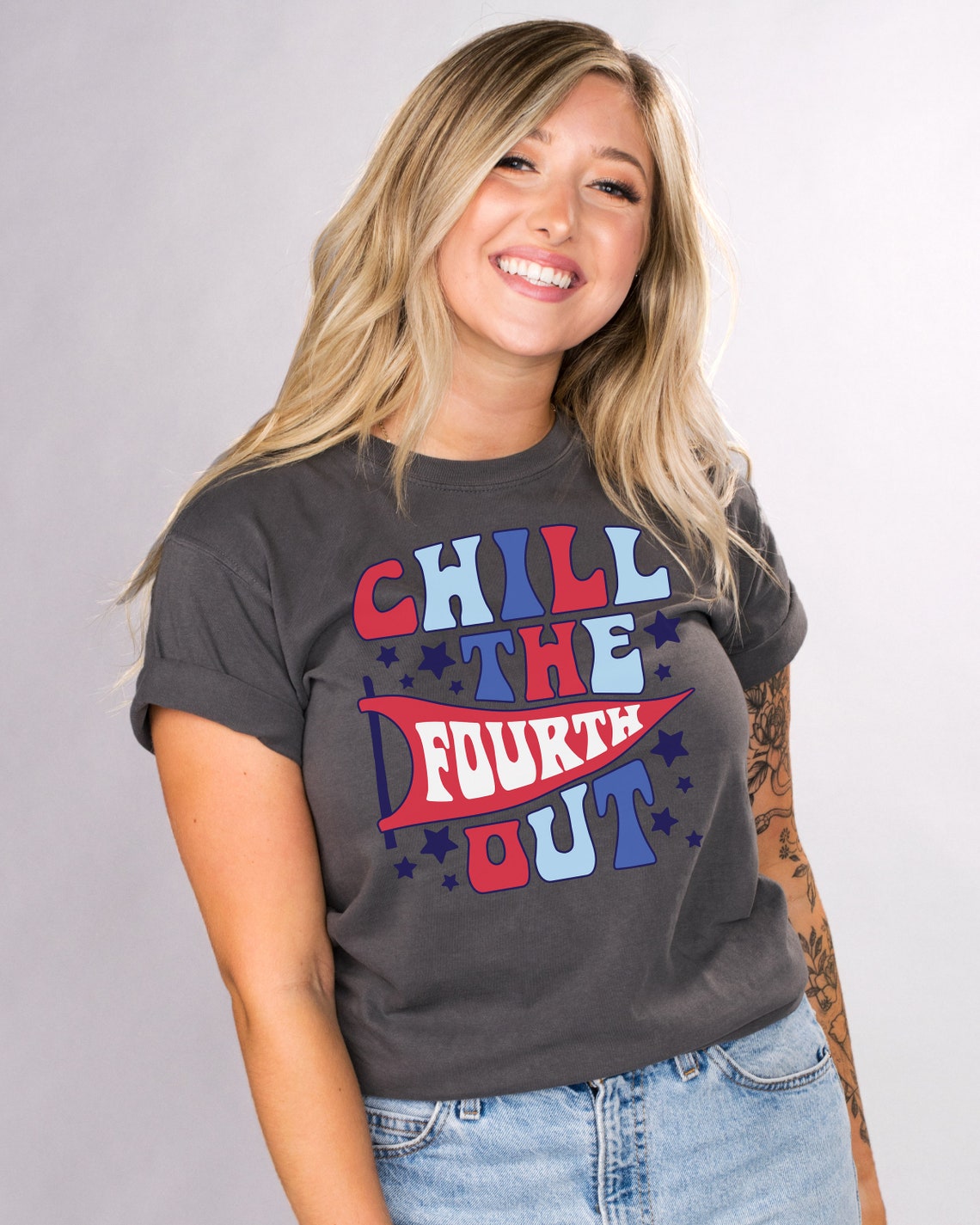 Chill The Fourth Out Graphic Tee main image 1
