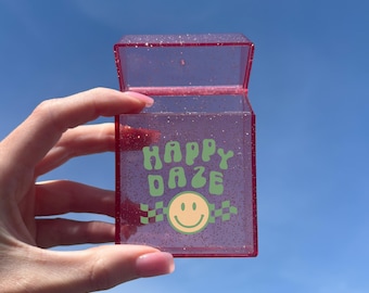 Glittery Cigarette Cases | Clear Cigarette Acrylic Cases