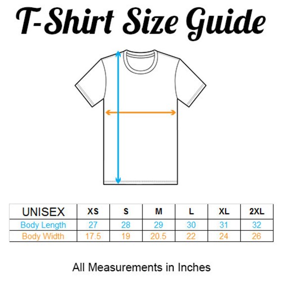 Comfort Colors T Shirt Size Chart