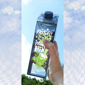 Freshly Hexed Milk Carton Water Bottle, Cute Milk Carton, Fun Water Bottle, Witchy Water Bottle, Retro Water Bottle