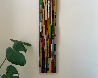 Reclaimed wooden wall art- abstract modern