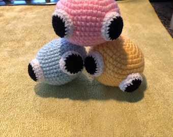 Rainbow friends lookies small plush crochet made to order prize is for each one