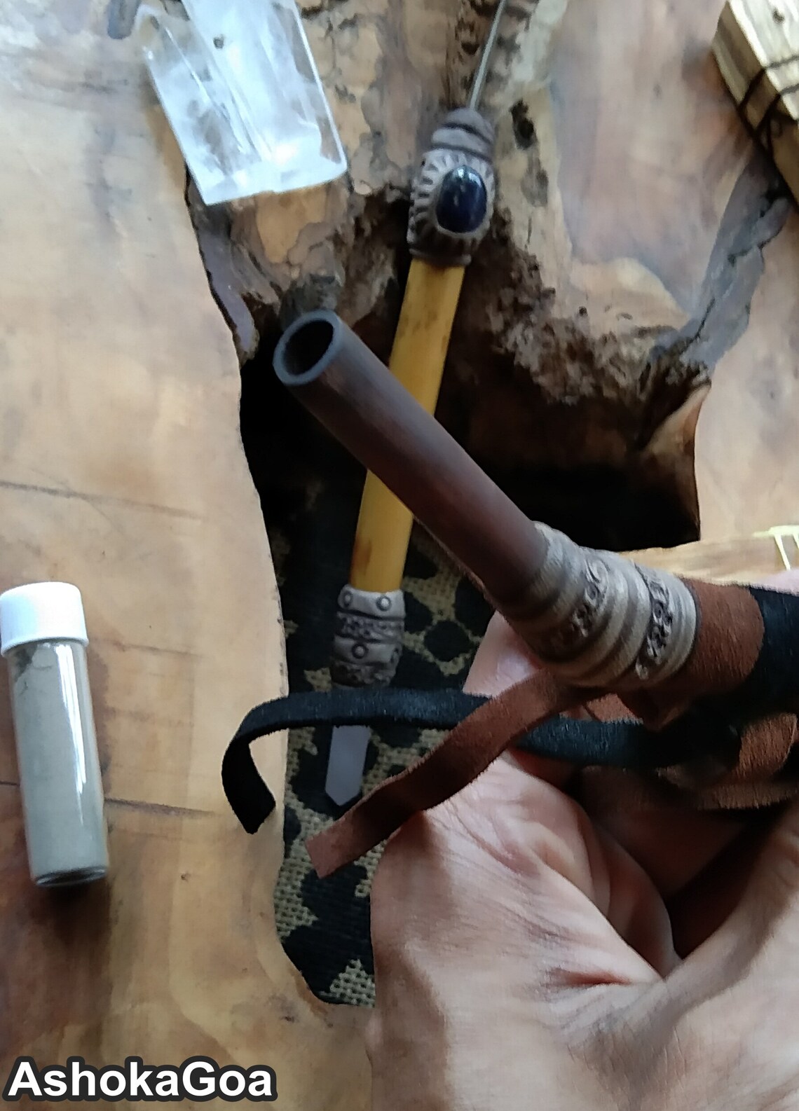 Tepi shamanic snuff applicator pipe for Rapé kuripe pipe Etsy
