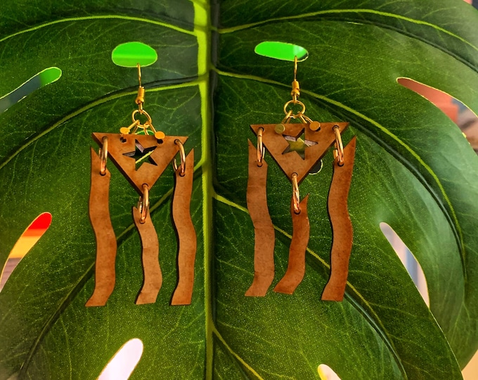 Puerto Rico dangle earrings