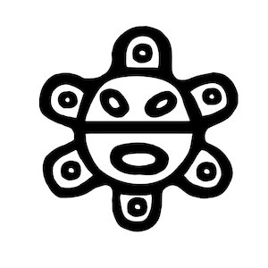 Taino sun and coqui digital download file cricut png
