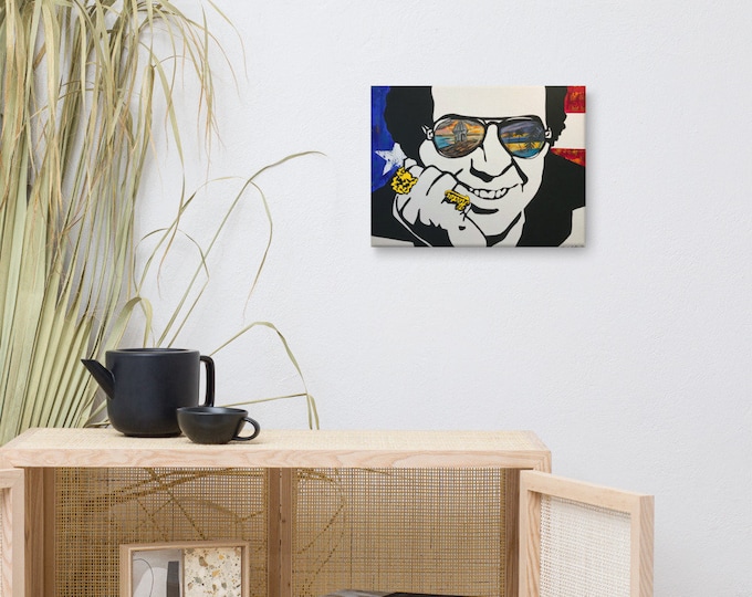 Hector Lavoe Canvas Print Puerto Rico Themed Wall Art Salsa Music Themed Art Boricua Art for Music Lovers Canvas Print Decor