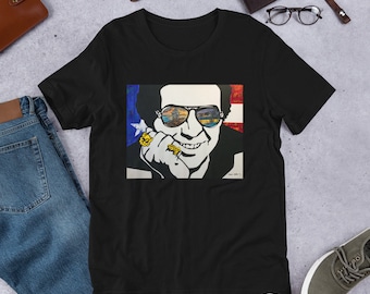 Unisex Short-Sleeve Hector Lavoe T-Shirt Puerto Rico Art Tee Music Inspired Tee Gifts for Her Gifts for Him