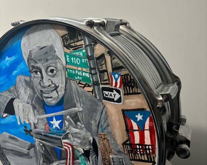 Tito Drum Art Acrylic Painting on Drum