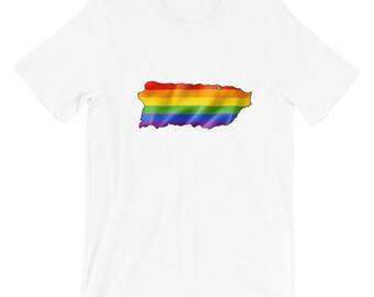 Pride PR Flag Short-Sleeve Unisex T-Shirt