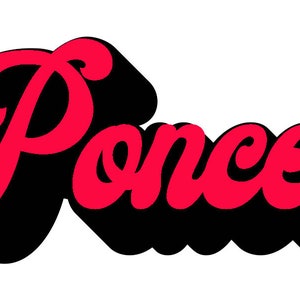 Ponce, Puerto Rico Retro police png téléchargement de fichier numérique
