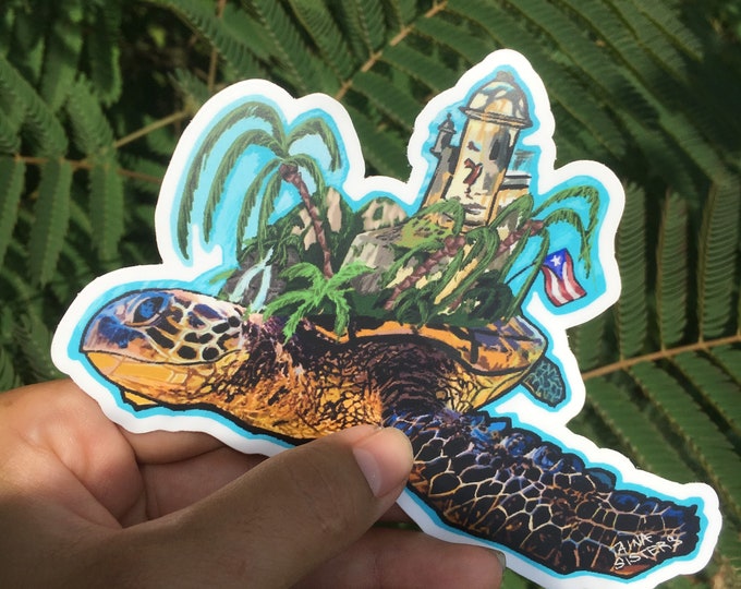 Turtle Isla Sticker Art