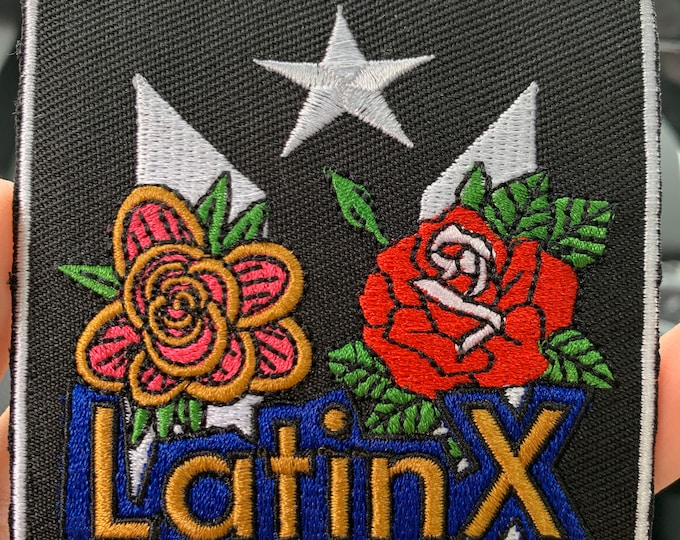 Latinx Puerto Rico Iron on embroidered Patch