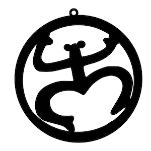 Taino coqui pendant earring template digital file