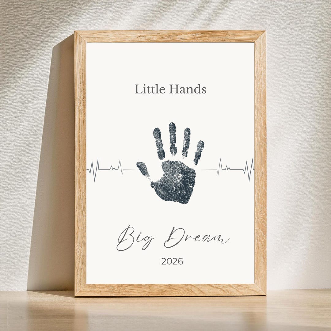 Little Hands Big Dreams Printable Wall Art | Nursery Decor | Baby ...