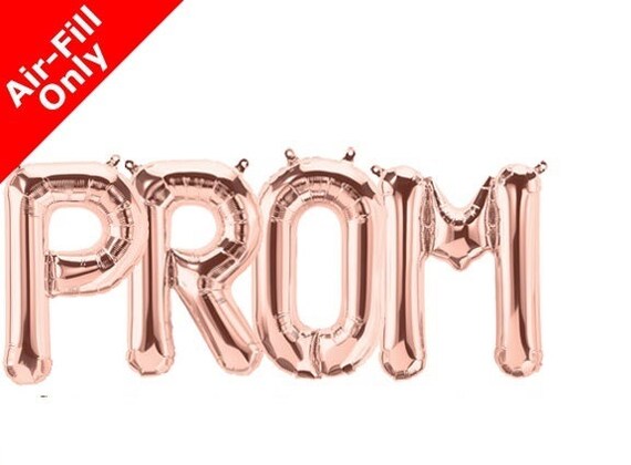 prom letter balloons